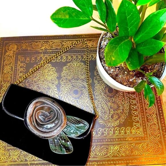 Marc Jacobs Vintage Python & Ostrich Rose Bag - Picture 8 of 12